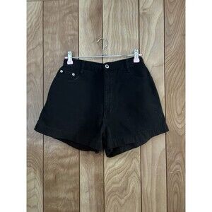 Steel Jeans High Rise Mom Denim Women Shorts Black Size 9 Juniors Vintage